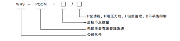 电能质量在线管理系统型号说明